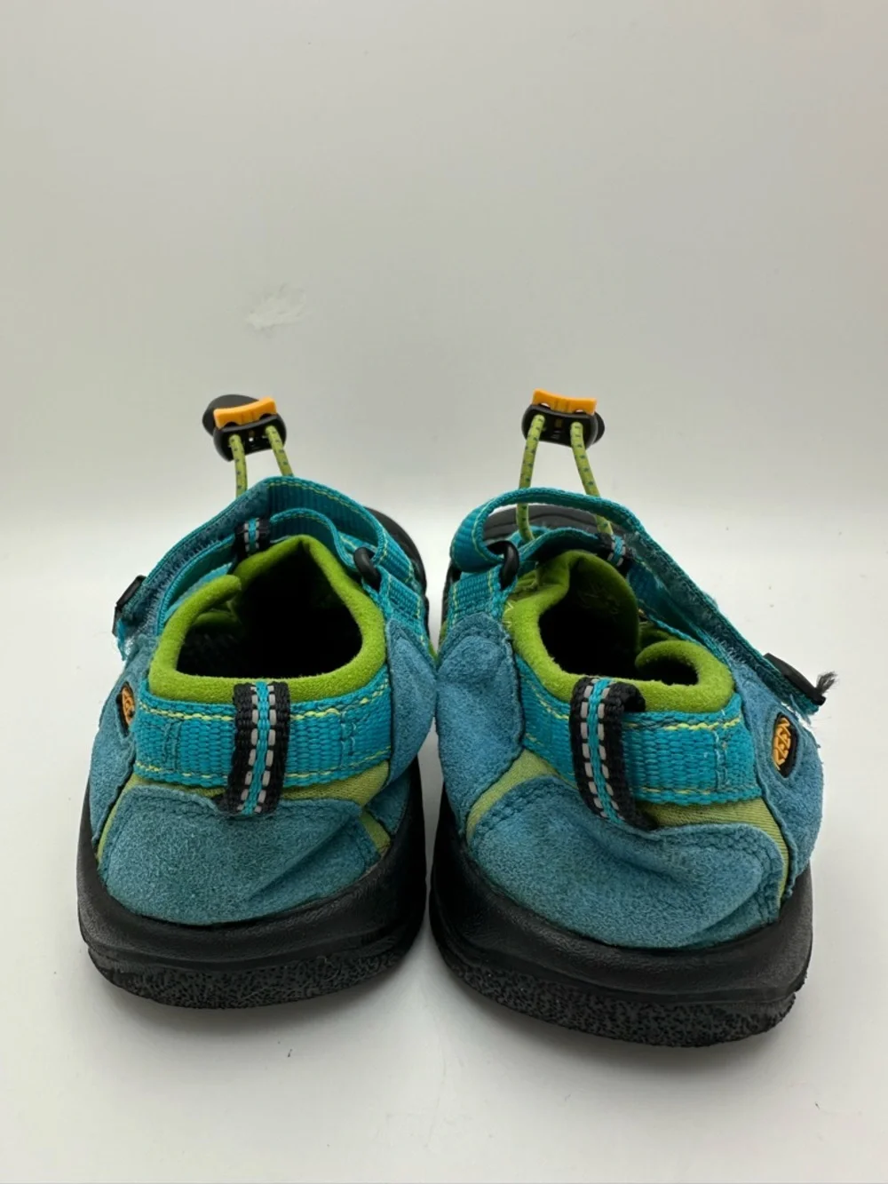 KEEN Newport Youth Aqua Blue / Lime Green Waterproof Sandals YOUTH SIZE 1 2